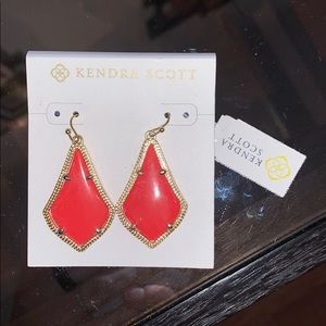 Kendra Scott red/orange earrings